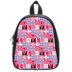 Scandinavian Abstract Pattern School Bag (small)