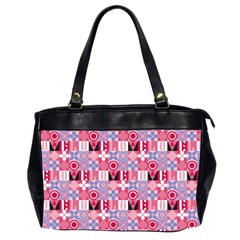 Scandinavian Abstract Pattern Oversize Office Handbag (2 Sides) by Maspions