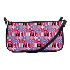 Scandinavian Abstract Pattern Shoulder Clutch Bag