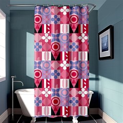 Scandinavian Abstract Pattern Shower Curtain 36  X 72  (stall) 