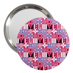 Scandinavian Abstract Pattern 3  Handbag Mirrors