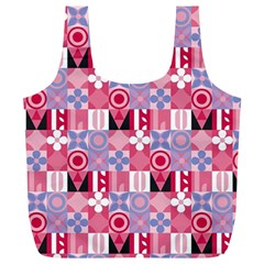 Scandinavian Abstract Pattern Full Print Recycle Bag (xl)