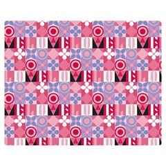 Scandinavian Abstract Pattern Two Sides Premium Plush Fleece Blanket (teen Size)