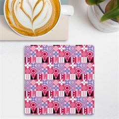 Scandinavian Abstract Pattern Uv Print Square Tile Coaster 