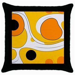 Abstract Pattern Throw Pillow Case (black)