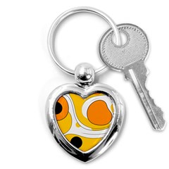 Abstract Pattern Key Chain (heart)