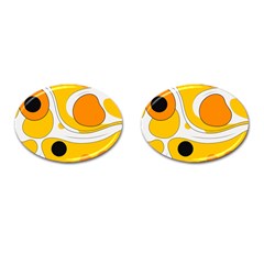 Abstract Pattern Cufflinks (oval)