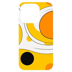 Abstract Pattern Iphone 14 Pro Black Uv Print Case