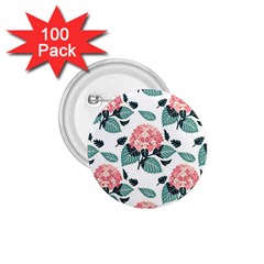 Flowers Hydrangeas 1 75  Buttons (100 Pack) 