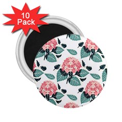 Flowers Hydrangeas 2 25  Magnets (10 Pack) 