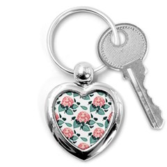 Flowers Hydrangeas Key Chain (heart)