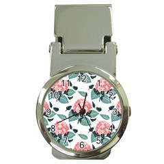 Flowers Hydrangeas Money Clip Watches