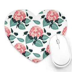 Flowers Hydrangeas Heart Mousepad