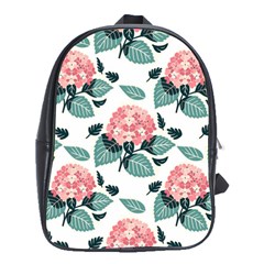 Flowers Hydrangeas School Bag (large) by Maspions