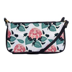 Flowers Hydrangeas Shoulder Clutch Bag by Maspions