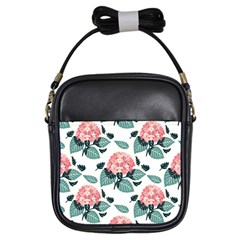 Flowers Hydrangeas Girls Sling Bag