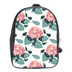 Flowers Hydrangeas School Bag (xl)