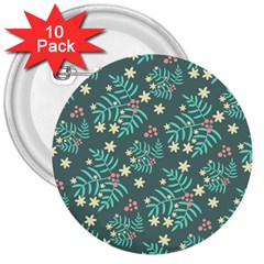 Illustration Pattern Seamless 3  Buttons (10 pack) 