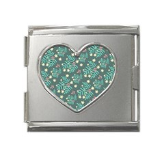 Illustration Pattern Seamless Mega Link Heart Italian Charm (18mm)