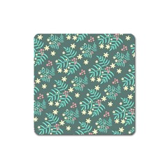 Illustration Pattern Seamless Square Magnet