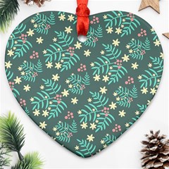 Illustration Pattern Seamless Heart Ornament (Two Sides)