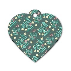 Illustration Pattern Seamless Dog Tag Heart (Two Sides)