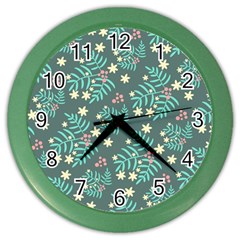 Illustration Pattern Seamless Color Wall Clock