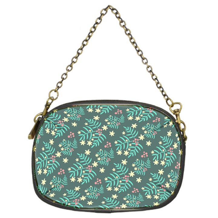 Illustration Pattern Seamless Chain Purse (Two Sides)