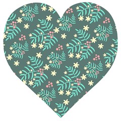 Illustration Pattern Seamless Wooden Puzzle Heart