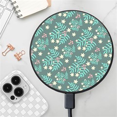 Illustration Pattern Seamless Wireless Fast Charger(Black)