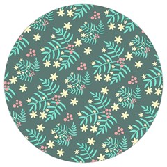 Illustration Pattern Seamless Round Trivet