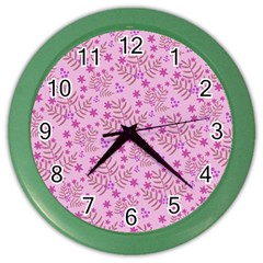 Illustration Pattern Seamless Color Wall Clock