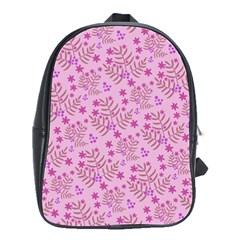 Illustration Pattern Seamless School Bag (large)