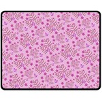 Illustration Pattern Seamless Two Sides Fleece Blanket (Medium) 58.8 x47.4  Blanket Front