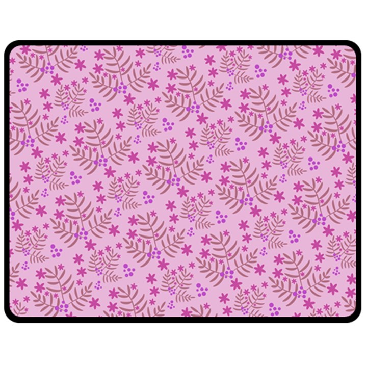 Illustration Pattern Seamless Two Sides Fleece Blanket (Medium)