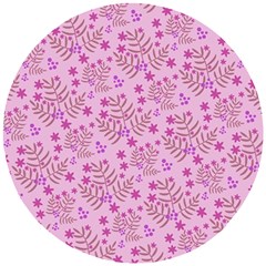 Illustration Pattern Seamless Wooden Puzzle Round