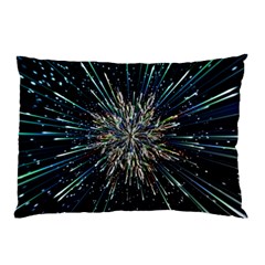 Ice Crystal Background Shape Frost Pillow Case by Maspions