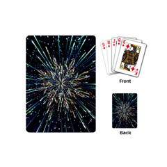 Ice Crystal Background Shape Frost Playing Cards Single Design (mini)