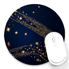 Starsstar Glitter Round Mousepad