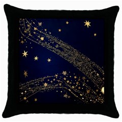 Starsstar Glitter Throw Pillow Case (black)