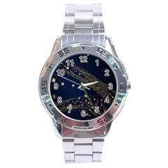 Starsstar Glitter Stainless Steel Analogue Watch