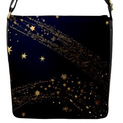 Starsstar Glitter Flap Closure Messenger Bag (s)