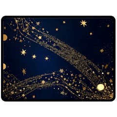 Starsstar Glitter Two Sides Fleece Blanket (large) by Maspions