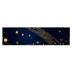 Starsstar Glitter Oblong Satin Scarf (16  X 60 ) by Maspions