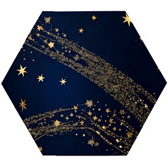 Starsstar Glitter Wooden Puzzle Hexagon