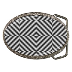 Abstract Diagonal Stripe Pattern Seamless Belt Buckles