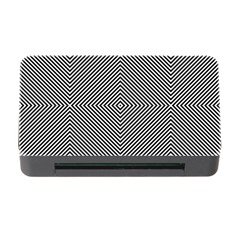 Abstract Diagonal Stripe Pattern Seamless Memory Card Reader With Cf