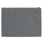 Abstract Diagonal Stripe Pattern Seamless Cosmetic Bag (XXL) Back