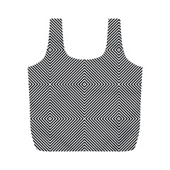 Abstract Diagonal Stripe Pattern Seamless Full Print Recycle Bag (m)