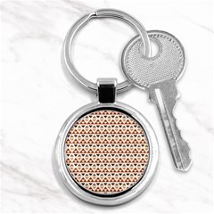 Geometric Tribal Pattern Design Key Chain (round) by Maspions